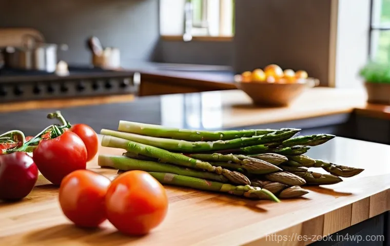 로컬푸드 재료로 시도하는 다양한 조리법 - **Prompt 1: Connecting with Local Producers**
    "A vibrant, bustling outdoor farmers' market in a ...