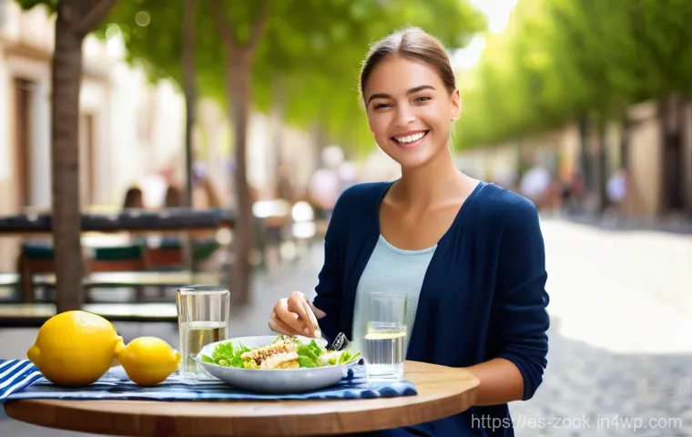 집에서 쉽게 만드는 로컬푸드 샐러드 - A close-up shot of a person's hands, with neat and clean fingernails, wearing a comfortable, everyda...